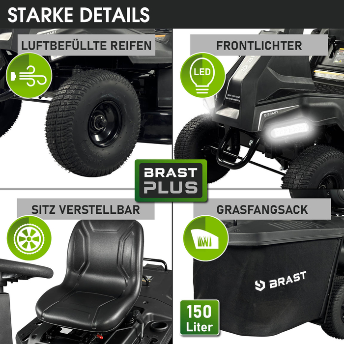 BRAST 61224 ESTART Aufsitzrasenmäher – Bild 10