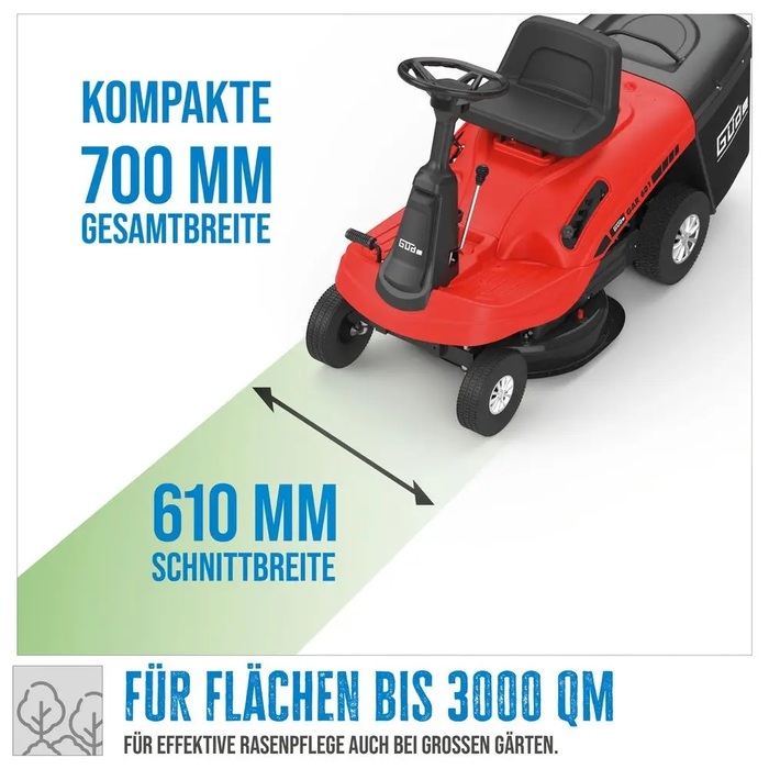 GÜDE GAR 601 Aufsitzrasenmäher – Bild 4