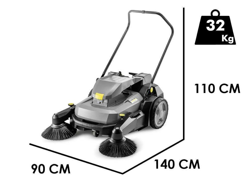 Karcher KM 70/25 C Bp 2SB – Varredora eine Batterie mit Schmutzfänger – 36 V – SEM BATERIA NEM CARREGADOR – Bild 9